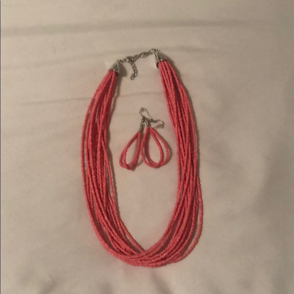 Necklace and earrings